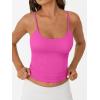 imageTrendy Queen Womens Summer Tank Tops Double Lined Going Out Teen Girls Y2k Sleeveless Backless 2025 Workout Cami AdjustableHotpink