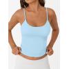 imageTrendy Queen Womens Summer Tank Tops Double Lined Going Out Teen Girls Y2k Sleeveless Backless 2025 Workout Cami AdjustableLightblue