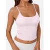 imageTrendy Queen Womens Summer Tank Tops Double Lined Going Out Teen Girls Y2k Sleeveless Backless 2025 Workout Cami AdjustableLightpink