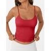 imageTrendy Queen Womens Summer Tank Tops Double Lined Going Out Teen Girls Y2k Sleeveless Backless 2025 Workout Cami AdjustableRed