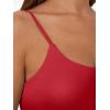 imageTrendy Queen Womens Summer Tank Tops Double Lined Going Out Teen Girls Y2k Sleeveless Backless 2025 Workout Cami AdjustableRed