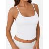 imageTrendy Queen Womens Summer Tank Tops Double Lined Going Out Teen Girls Y2k Sleeveless Backless 2025 Workout Cami AdjustableWhite