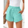 imageTrendy Queen Womens Sweat Shorts Casual Summer Comfy Lounge Athletic Clothes Elastic Cotton RunningLightgreen