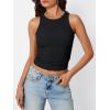 imageTrendy Queen Womens Tank Summer Tops Workout Sleeveless Shirts Going Out Spring Beach Vacation Oufits Fashion ClothesBlack