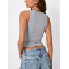 imageTrendy Queen Womens Tank Summer Tops Workout Sleeveless Shirts Going Out Spring Beach Vacation Oufits Fashion ClothesGrey