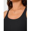 imageTrendy Queen Womens Tank Tops Crop Camisole Summer Fashion Sleeveless Ribbed Workout Basic Going Out Gym Spring Clothes 2025Black
