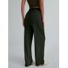 imageTrendy Queen Womens Wide Leg Pants Sweatpants Comfy Lounge Baggy Flowy Ribbed Pajama Pants Fall Fashion Clothes Outfits 2025Armygreen
