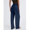 imageTrendy Queen Womens Wide Leg Pants Sweatpants Comfy Lounge Baggy Flowy Ribbed Pajama Pants Fall Fashion Clothes Outfits 2025Navy