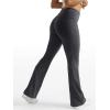imageTrendy Queen Womens Wide Leg Yoga Pants Bootcut Workout Flare Leggings Trendy High Waisted Fold Over 2025 Fall OutfitsCharcoal