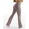 imageTrendy Queen Womens Wide Leg Yoga Pants Bootcut Workout Flare Leggings Trendy High Waisted Fold Over 2025 Fall OutfitsCoffeegrey