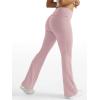 imageTrendy Queen Womens Wide Leg Yoga Pants Bootcut Workout Flare Leggings Trendy High Waisted Fold Over 2025 Fall OutfitsDustypink