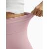 imageTrendy Queen Womens Wide Leg Yoga Pants Bootcut Workout Flare Leggings Trendy High Waisted Fold Over 2025 Fall OutfitsDustypink