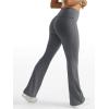 imageTrendy Queen Womens Wide Leg Yoga Pants Bootcut Workout Flare Leggings Trendy High Waisted Fold Over 2025 Fall OutfitsGrey