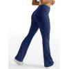 imageTrendy Queen Womens Wide Leg Yoga Pants Bootcut Workout Flare Leggings Trendy High Waisted Fold Over 2025 Fall OutfitsNavy