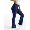 imageTrendy Queen Womens Wide Leg Yoga Pants Bootcut Workout Flare Leggings Trendy High Waisted Fold Over 2025 Fall OutfitsNavy