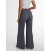 imageTrendy Queen Womens Wide Leg Yoga Pants Palazzo Fall Work Flowy Casual Pants Loose Stretchy Comfy Bussiness Teacher Outfits 2024 Darkgrey M