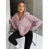 imageTrendy Queen Womens Zip Up Hoodies Oversized Sweatshirts Fall Fashion Outfits Casual Jackets 2025 Winter ClothesDark Pink