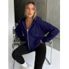 imageTrendy Queen Womens Zip Up Hoodies Oversized Sweatshirts Fall Fashion Outfits Casual Jackets 2025 Winter ClothesNavy Blue