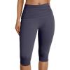 imageTrendy Queen Capri Leggings for Women Fold Over Gym Yoga Pants Stretch Casual Bottoms High Waisted Athletic Summer OutfitsGrey