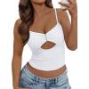 imageTrendy Queen Going Out Tops for Women Sexy Cute Y2K Camisole Spaghetti Strap Tank Clothes Summer Beach Vacation Outfits 2025White