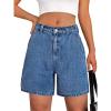 imageTrendy Queen Womens Jean Shorts Denim Short Jorts Summer Clothes Y2K Cute Fashion Outfits 2025Blue