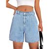 imageTrendy Queen Womens Jean Shorts Denim Short Jorts Summer Clothes Y2K Cute Fashion Outfits 2025Lightblue
