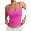 imageTrendy Queen Womens Summer Tank Tops Double Lined Going Out Teen Girls Y2k Sleeveless Backless 2025 Workout Cami AdjustableHotpink