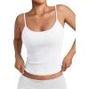 imageTrendy Queen Womens Summer Tank Tops Double Lined Going Out Teen Girls Y2k Sleeveless Backless 2025 Workout Cami AdjustableWhite