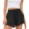 imageTrendy Queen Womens Sweat Shorts Casual Summer Comfy Lounge Athletic Clothes Elastic Cotton RunningBlack