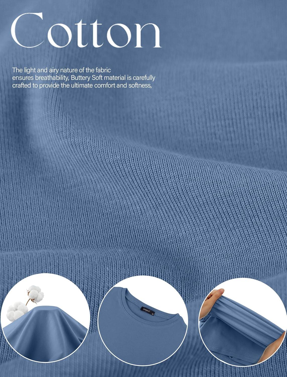 imageSAMPEEL Crop Tops for Women Summer Trendy Tight Tshirts 2024 Slim FitWhite Auqa Blue