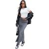 imageSAMPEEL Crop Tops for Women Summer Trendy Tight Tshirts 2024 Slim FitClassical White