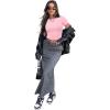 imageSAMPEEL Crop Tops for Women Summer Trendy Tight Tshirts 2024 Slim FitPink