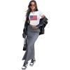 imageSAMPEEL Crop Tops for Women Summer Trendy Tight Tshirts 2024 Slim FitUsa Flag Printed