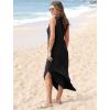 imageSAMPEEL Summer Dresses Maxi Dress Vacation Beach Sundresses 2025 with PocketsBlack
