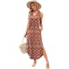 imageSAMPEEL Summer Dresses Maxi Dress Vacation Beach Sundresses 2025 with PocketsFloral Bohemian