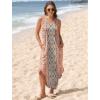 imageSAMPEEL Summer Dresses Maxi Dress Vacation Beach Sundresses 2025 with PocketsFloral Boho Ethnic Style
