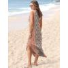 imageSAMPEEL Summer Dresses Maxi Dress Vacation Beach Sundresses 2025 with PocketsFloral Boho Ethnic Style