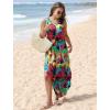 imageSAMPEEL Summer Dresses Maxi Dress Vacation Beach Sundresses 2025 with PocketsFloral Multicolored