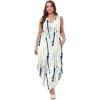 imageSAMPEEL Summer Dresses Maxi Dress Vacation Beach Sundresses 2025 with PocketsFloral Ripple