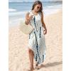 imageSAMPEEL Summer Dresses Maxi Dress Vacation Beach Sundresses 2025 with PocketsFloral Ripple
