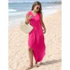 imageSAMPEEL Summer Dresses Maxi Dress Vacation Beach Sundresses 2025 with PocketsHot Pink