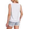 imageSAMPEEL Summer Tank Tops for Women Loose Fit Casual Round Neck Sleeveless Eyelet Tanks Trendy Vocation Outfits 2025Classic White