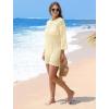 imageSAMPEEL Swimsuit Coverup for Women Beach Vacation Clothes Bathing Suit Cover Up Crochet Dresses Summer Cruise Outfits 2025Beige