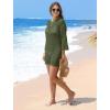 imageSAMPEEL Swimsuit Coverup for Women Beach Vacation Clothes Bathing Suit Cover Up Crochet Dresses Summer Cruise Outfits 2025Green