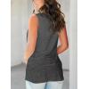 imageSAMPEEL Tank Tops for Women Cami Deep V Neck Sleeveless Shirts Womens Tees Casual Tee04dark Grey