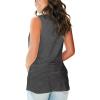 imageSAMPEEL Tank Tops for Women Cami Deep V Neck Sleeveless Shirts Womens Tees Casual Tee04dark Grey