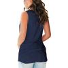 imageSAMPEEL Tank Tops for Women Cami Deep V Neck Sleeveless Shirts Womens Tees Casual Tee05tank Navyblue