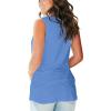 imageSAMPEEL Tank Tops for Women Cami Deep V Neck Sleeveless Shirts Womens Tees Casual Tee14baby Blue