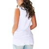 imageSAMPEEL Tank Tops for Women Cami Deep V Neck Sleeveless Shirts Womens Tees Casual TeeWhite