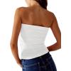imageSAMPEEL Tube Tops for Women Summer Outfits Trendy 2024Apricot